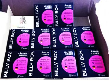 ♥ 30 BILLY BOY Kondome Länger lieben 10 x 3er mit Ring