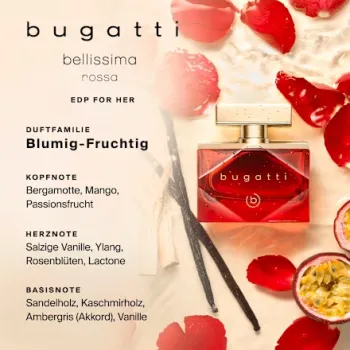 ♥ 60ml Bugatti Belissima Rossa, EdP