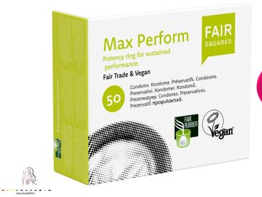 ♥ 50 Fair Squared Kondome mit Ring Max Perform