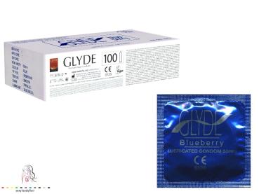 ♥ 100 Glyde Kondome Blueberry