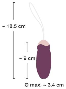 Vibro-Ei mit kabelloser Fernbedienung