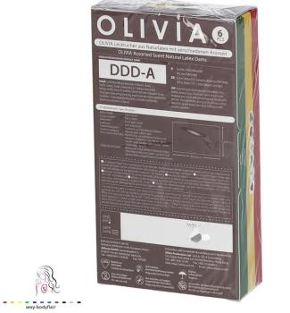 ♥ 18 Olivia Latex-Schutztücher, Mix, Oral