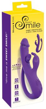 ♥  Rabbit Vibrator with G-Spot / Anal Tickler
