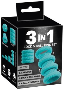 3-in-1: Bumper, Stretcher & Penis-/Hodenring