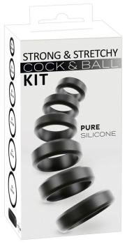6er  Penis-/Hodenringe Silikon