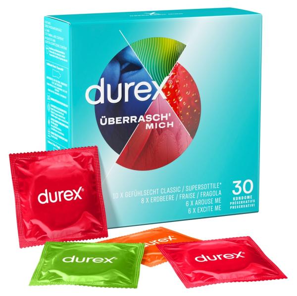 ♥ 10/30 durex Überrasch' mich Kondome im Mix