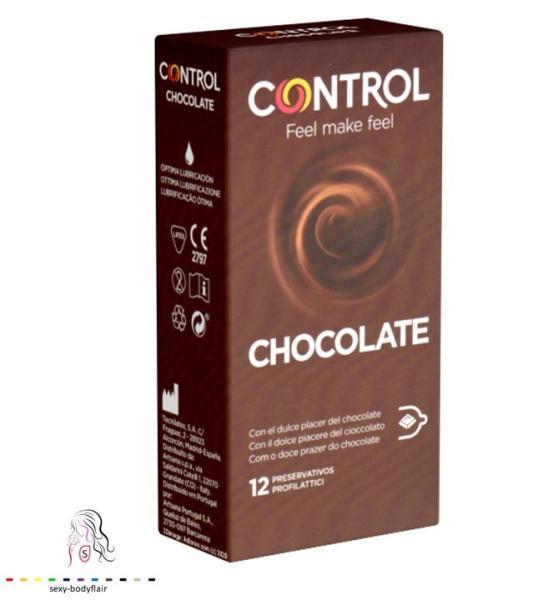 ♥ 12 Control Kondome 54mm Schokolade