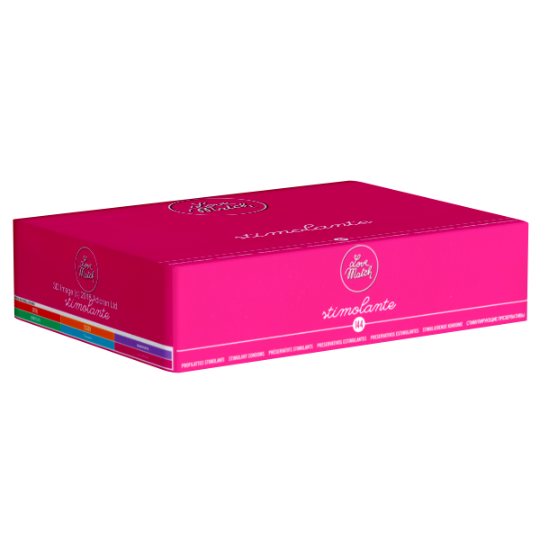 ♥ 144 Love Match Kondome gerippt genoppt