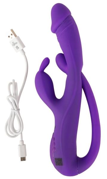 ♥  Rabbit Vibrator with G-Spot / Anal Tickler