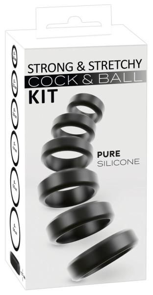 6er  Penis-/Hodenringe Silikon